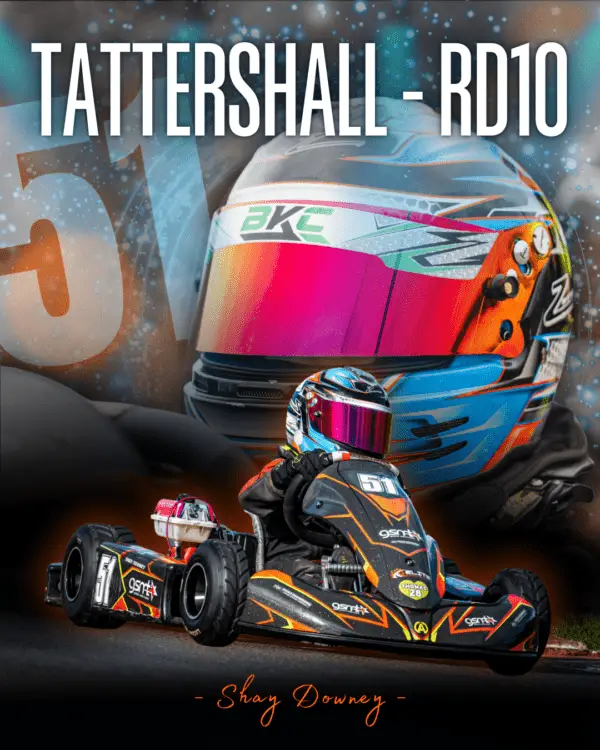 a person in a go kart