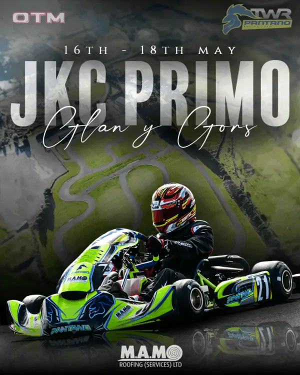 a person in a go kart