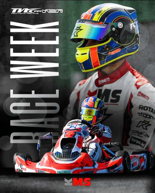 a man in a helmet on a go kart