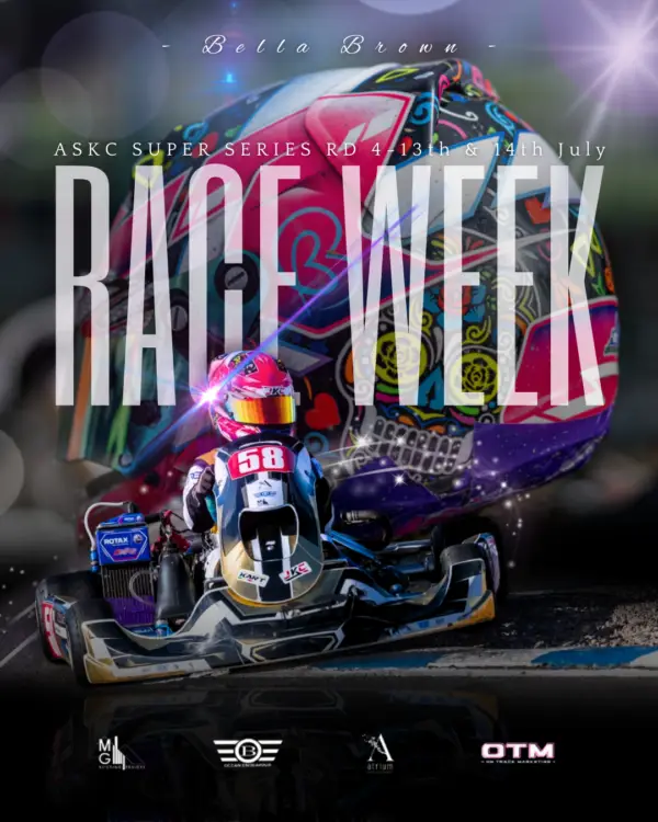 a person on a go kart