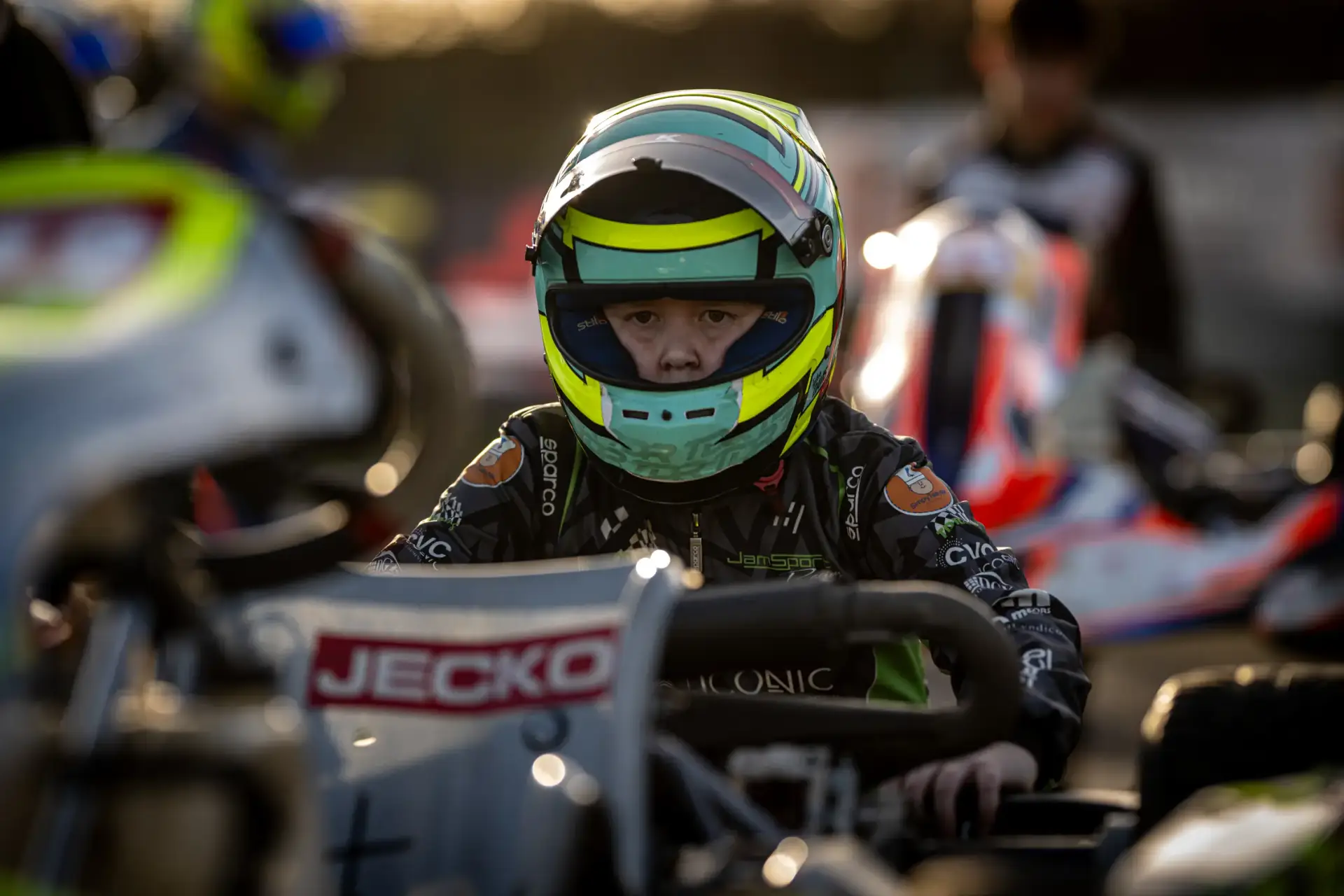 a child wearing a helmet