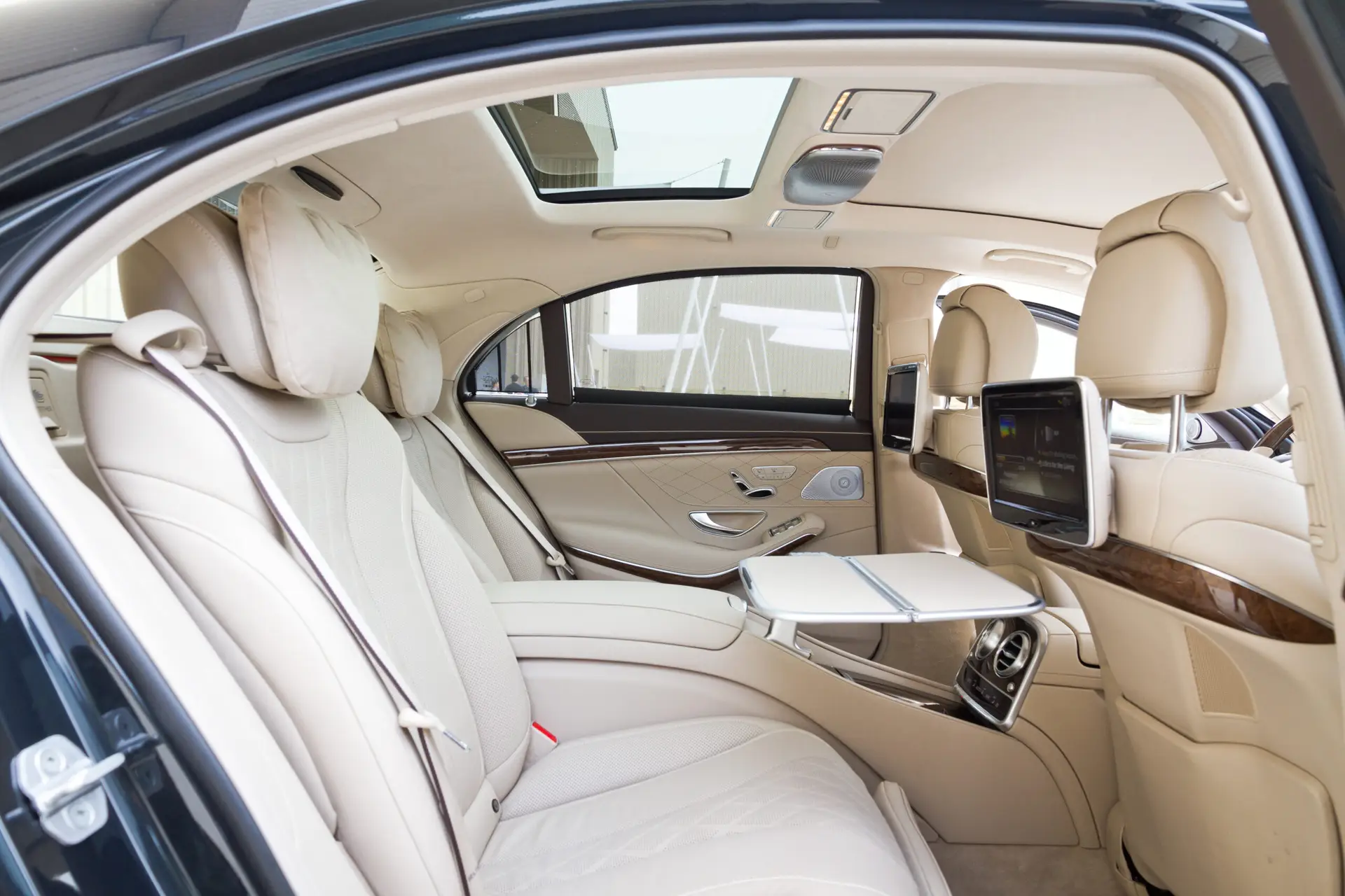 the inside of a car